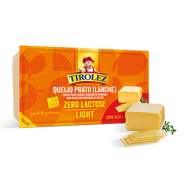 Tirolez Queijo Prato Lanche Zero Lactose Light 350g