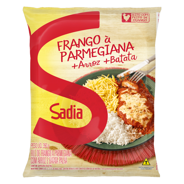 Sadia Frango à Parmegiana +Arroz + Batata 350g