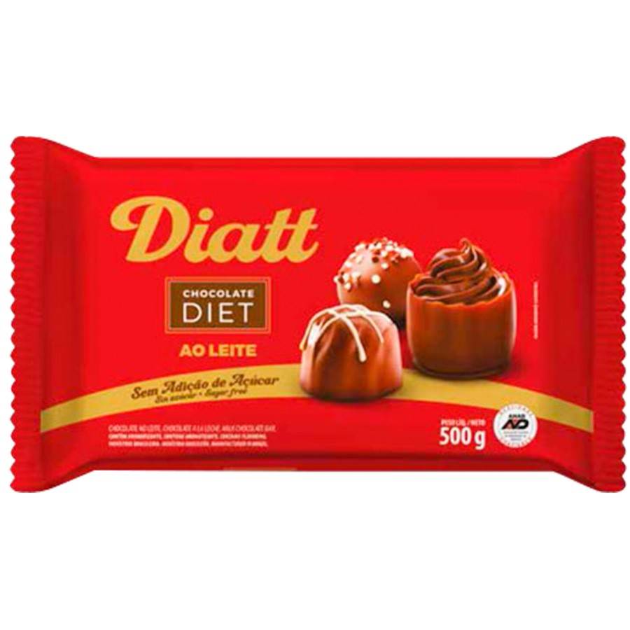 Diatt Chocolate ao Leite Diet 500g