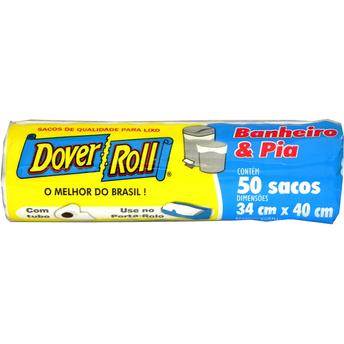 Dover Roll Saco de Lixo Banheiro e Pia 50 unidades