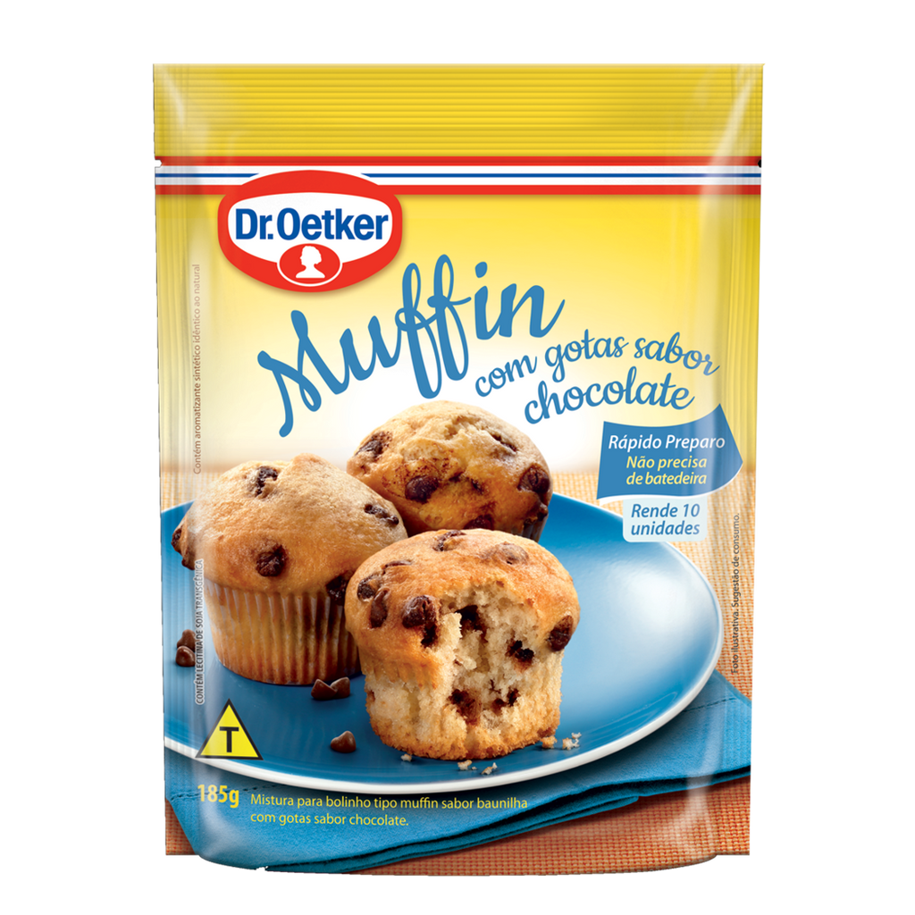 Dr. Oetker Muffin com Gotas de Chocolate 185g