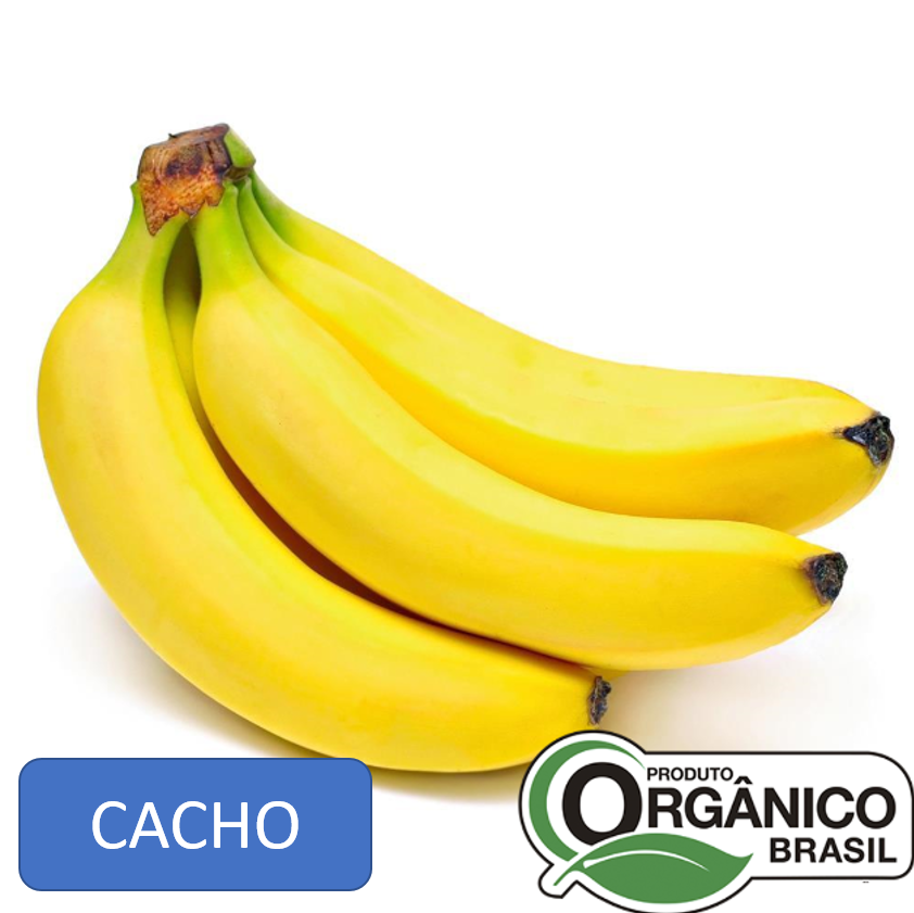 Banana Orgânica Prata - CACHO 800g