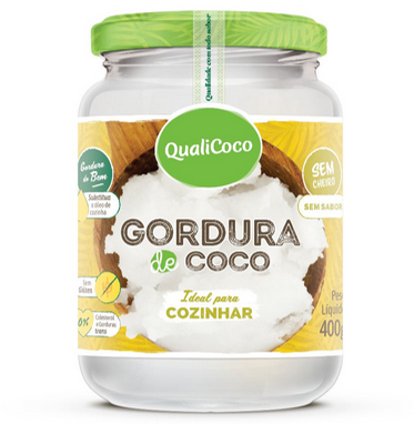 QualiCôco Gordura de Coco Ideal Para Cozinhar 400ml