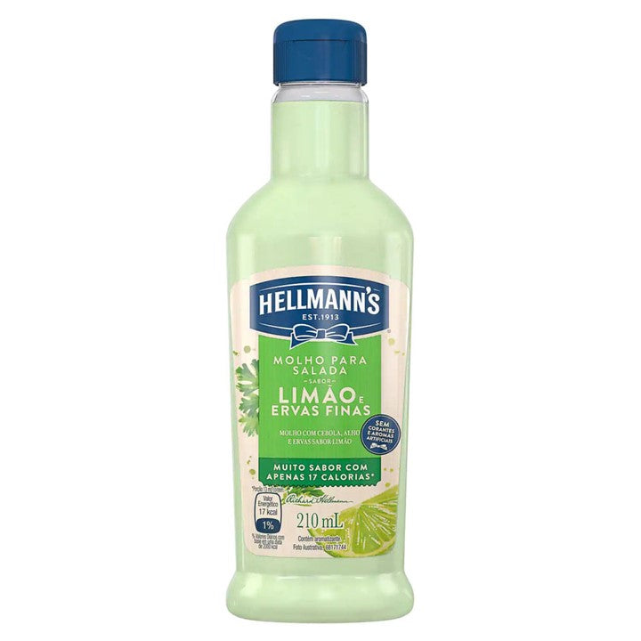Hellmann's Molho Para Salada Limão e Ervas Finas 210ml