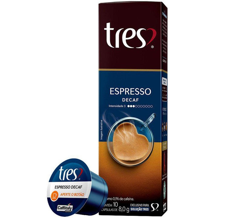 Tres Café Espresso Decaf 10 cápsulas