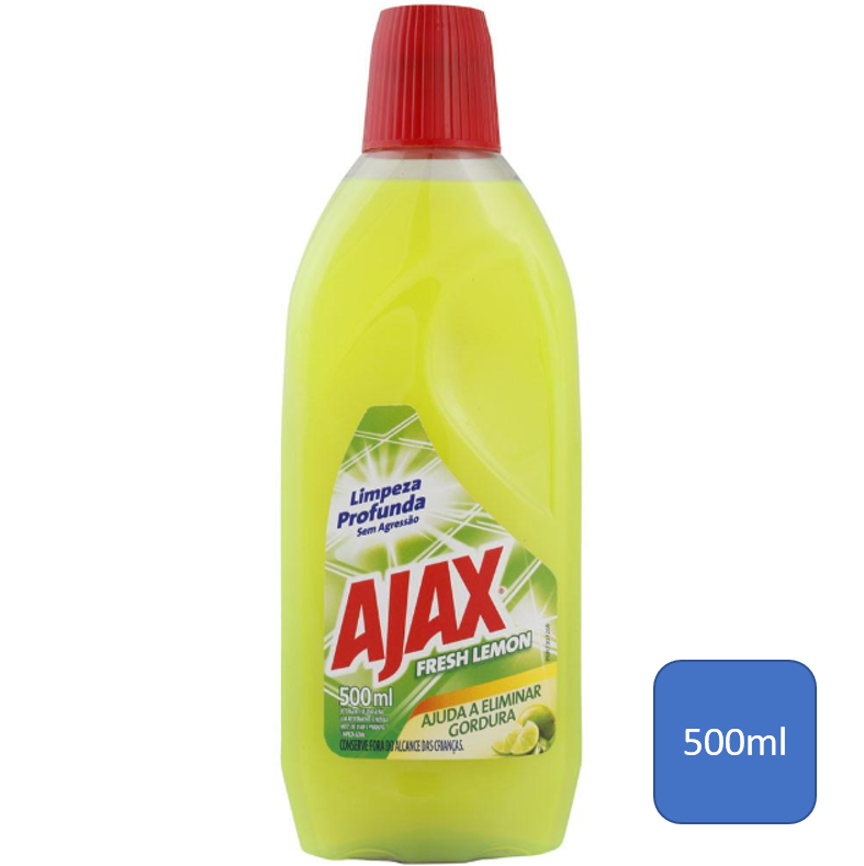 Ajax Fresh Lemon Limpador Líquido 500ml