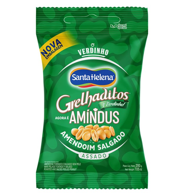 Santa Helena Grelhaditos Amendoim Salgado 200g