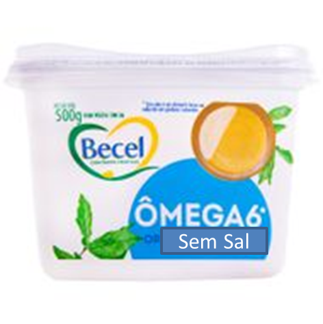 Becel Creme Vegetal Original Ômega 3 Sem Sal 500g
