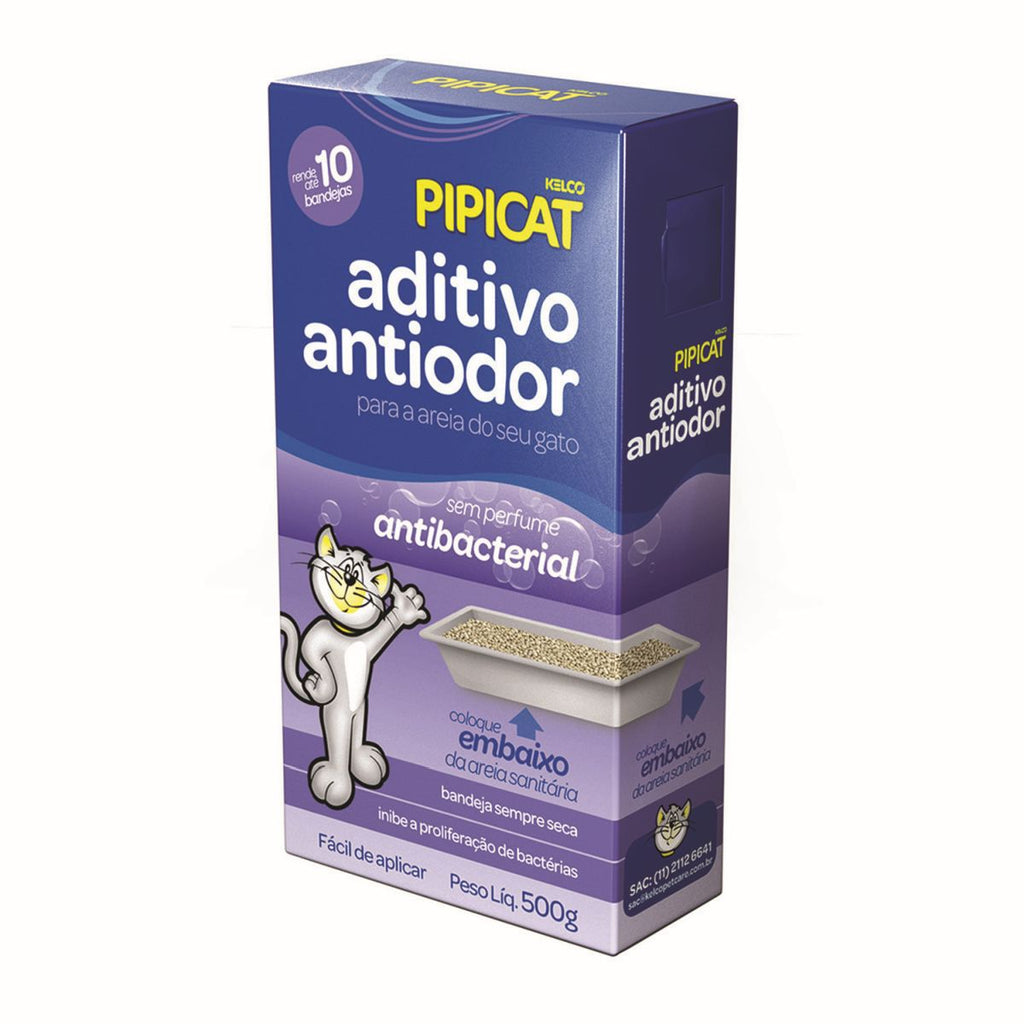 Pipicat Aditivo Antiodor Sem Perfume Antibacterial 500g