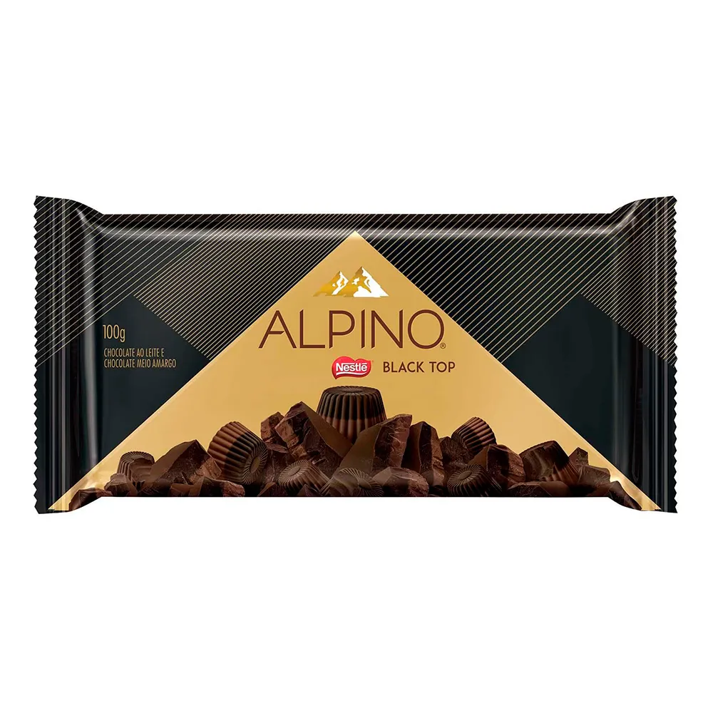 Chocolate Alpino Black Top 90g