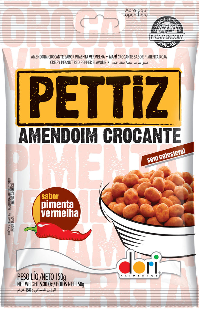 Pettiz Amendoim Crocante Pimenta Vermelha 120g