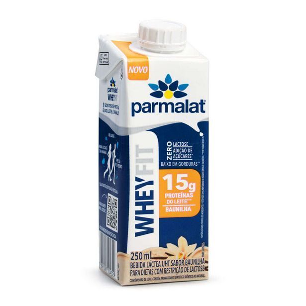 Parmalat Bebida Láctea Whey Fit 15g Baunilha 250ml