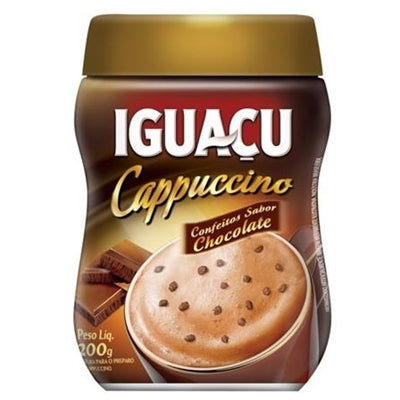 Iguaçu Cappuccino Confeitos sabor Chocolate 200g