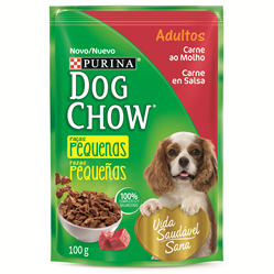 Dog Chow Adultos Raças Pequenas Sachê Carne ao Molho 100g