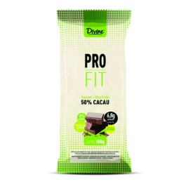 Divine Chocolate Pro Fit Chocolate + Whey Protein 50% Cacau 100g