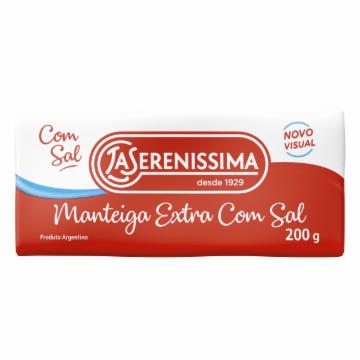 La Serenissima Manteiga Extra Com Sal Tabelete 200g