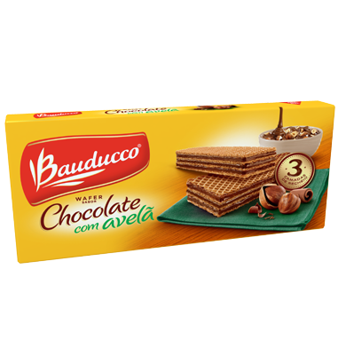 Bauducco Wafer Chocolate com Avelã 140g