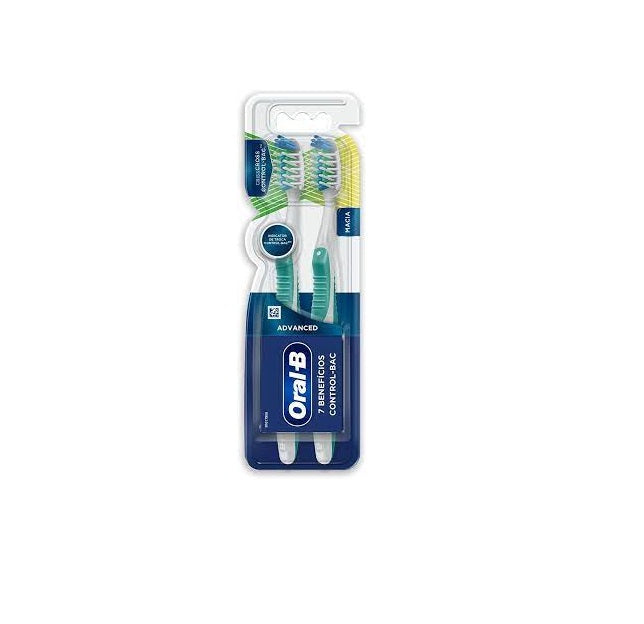 Oral B Escova de Dente 7 Benefícios Control-Bac 2x1
