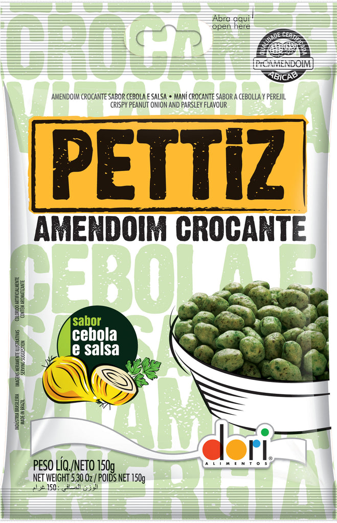 Pettiz Amendoim Crocante Cebola e Salsa 120g