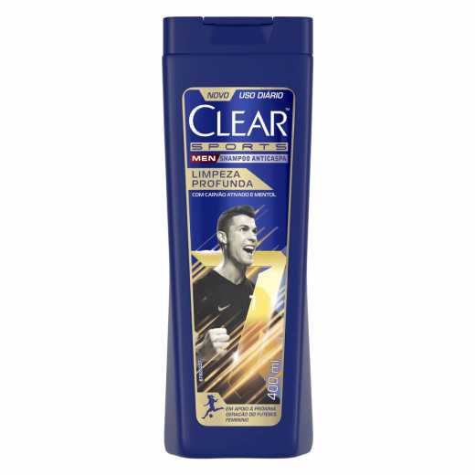 Clear Men Shampoo Anticaspa Limpeza Profunda 400ml