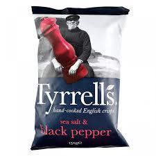 Tyrrell's Sea Salt e Black Pepper 150g