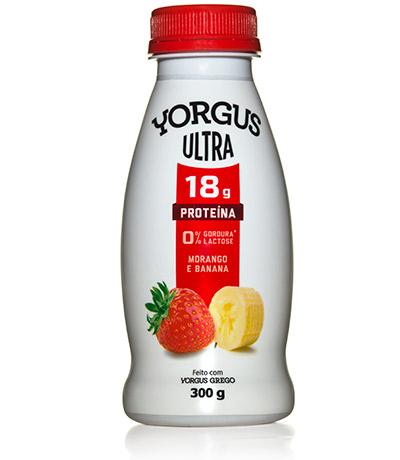 Yorgus Iogurte Ultra Proteína Morango e Banana 300g