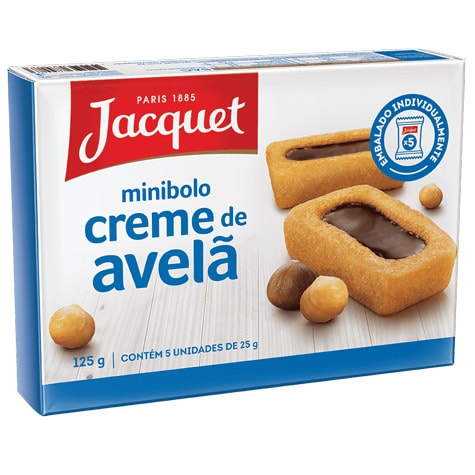 Jacquet Mini Bolo Creme de Avelã 125g