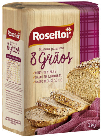 Roseflor Mistura para Pão 8 Grãos 1kg