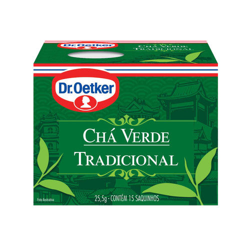Dr. Oetker Chá Verde Tradicional 15 saquinhos