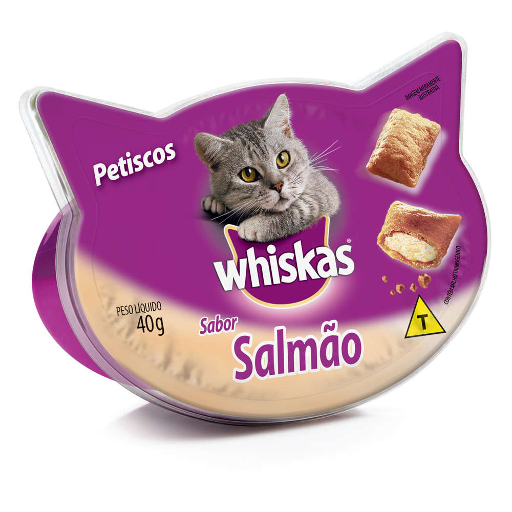Whiskas Petiscos para Gatos Salmão 40g